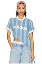 view 1 of 5 Denim Football Jersey in Indigo Denim