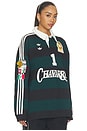view 2 of 5 Chavarria Portero Long Sleeve Rugby Top in Black, Aurora, & Ivy