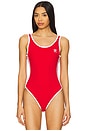 view 2 of 5 3 Stripe Bodysuit in Better Scarlet
