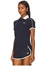 view 3 of 6 x Sporty & Rich Polo T-Shirt in Night Navy