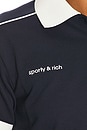 view 6 of 6 x Sporty & Rich Polo T-Shirt in Night Navy
