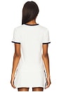 view 3 of 4 x Sporty & Rich Graphic T-Shirt in Core White & Night Navy