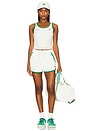 view 5 of 6 x Sporty & Rich Tank in Off White & Green