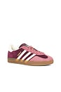 view 2 of 7 Gazelle Indoor Sneaker in Maroon, White, & Preloved Crimson