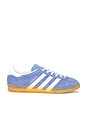 view 1 of 7 Gazelle Indoor Sneaker in Blue Fusion, White, & Gold