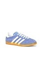 view 2 of 7 Gazelle Indoor Sneaker in Blue Fusion, White, & Gold