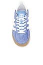 view 4 of 7 Gazelle Indoor Sneaker in Blue Fusion, White, & Gold