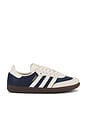 view 1 of 6 ZAPATILLA DEPORTIVA SAMBA OG W in Night Indigo, Cream White, & Gold Metallic