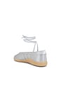 view 3 of 7 Taekwondo Mei Ballet Flat in Silver Metallic & Gum 3