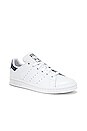 view 2 of 6 Stan Smith Sneaker in White & Dark Blue