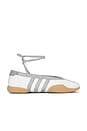 view 1 of 7 Taekwondo Mei Ballet in Footwear White, Metallic Silver & Gum 3
