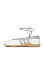 view 5 of 7 Taekwondo Mei Ballet in Footwear White, Metallic Silver & Gum 3