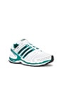 view 2 of 6 X Sporty & Rich Adistar Control 5 Sneaker in Footwear White, Carbon & Pure Teal