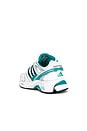 view 3 of 6 X Sporty & Rich Adistar Control 5 Sneaker in Footwear White, Carbon & Pure Teal
