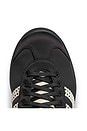 view 7 of 8 x Wales Bonner Karintha Lo Satin Sneaker in Core Black, Dark Brown & Cream White