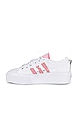 view 5 of 6 NIZZA PLATFORM 스니커즈 in White & Super Pop