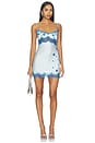 view 1 of 4 MINIVESTIDO ARLETTE in Sea Mist & Sailor Blue