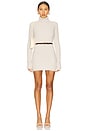 view 1 of 4 Diana Belted Mini Dress in Snow Shimmer
