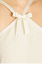 view 4 of 4 Aimee Bow Mini Dress in Ivory Sequin