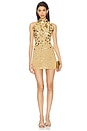 view 1 of 4 Alex Embroidered Mini Dress in Gold Sequin