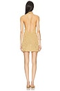 view 3 of 4 Alex Embroidered Mini Dress in Gold Sequin
