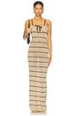 view 1 of 4 Celeste Maxi Dress in Biscuit Stripe