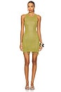 view 1 of 4 Natalia Mini Dress in Olive Oil Sequin