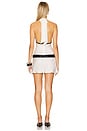 view 3 of 4 Celine Hand Beaded Mini Dress in Salt & Black