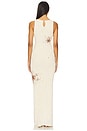 view 3 of 4 Natalia Hand Embroidered Dress in Salt Sequin