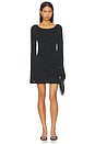 view 1 of 4 Maya Longsleeve Mini Dress in Black Sequin