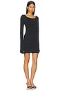 view 2 of 4 Maya Longsleeve Mini Dress in Black Sequin