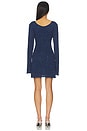 view 3 of 4 Maya Longsleeve Mini Dress in Navy Sequin