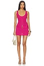 view 1 of 4 Ana Belted Mini Dress in Geranium Sequin