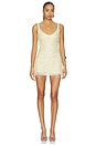 view 1 of 4 ROBE OPHELIA FRINGE in Champagne