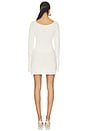 view 3 of 4 Maya Long Sleeve Mini Belted Dress in Star White Sequin