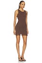 view 2 of 4 Natalia Mini Dress in Dark Chocolate Sequin