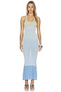 view 1 of 4 Anabell Dress in Sea Blue Stripe