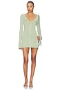 view 1 of 4 ROBE COURTE ANIKA in Pistachio