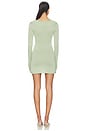 view 3 of 4 ROBE COURTE ANIKA in Pistachio