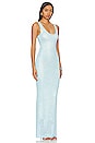 view 2 of 4 ROBE MAXI ANA in Baby Blue Sequin