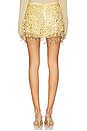 view 4 of 6 Yasmin Hand Beaded Mini Skirt in Gold