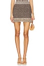 view 1 of 6 Bianca Fringe Skirt in Tobacco Sequin