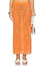 view 1 of 6 Bruna Crochet Skirt in Tangerine