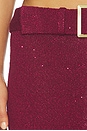 view 6 of 6 Alma Belted Skirt in Port Sequin