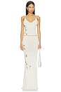 view 5 of 6 Carolina Embroidered Skirt in Star White Sequin