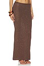 view 2 of 6 Carolina Skirt in Dark Chocolate Sequin