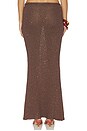 view 4 of 6 Carolina Skirt in Dark Chocolate Sequin