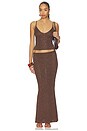 view 5 of 6 Carolina Skirt in Dark Chocolate Sequin