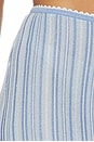 view 6 of 6 Cleo Mini Skirt in Sea Mist & Sailor Blue Stripe
