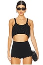 view 1 of 5 Grace Sequined Crop in Black